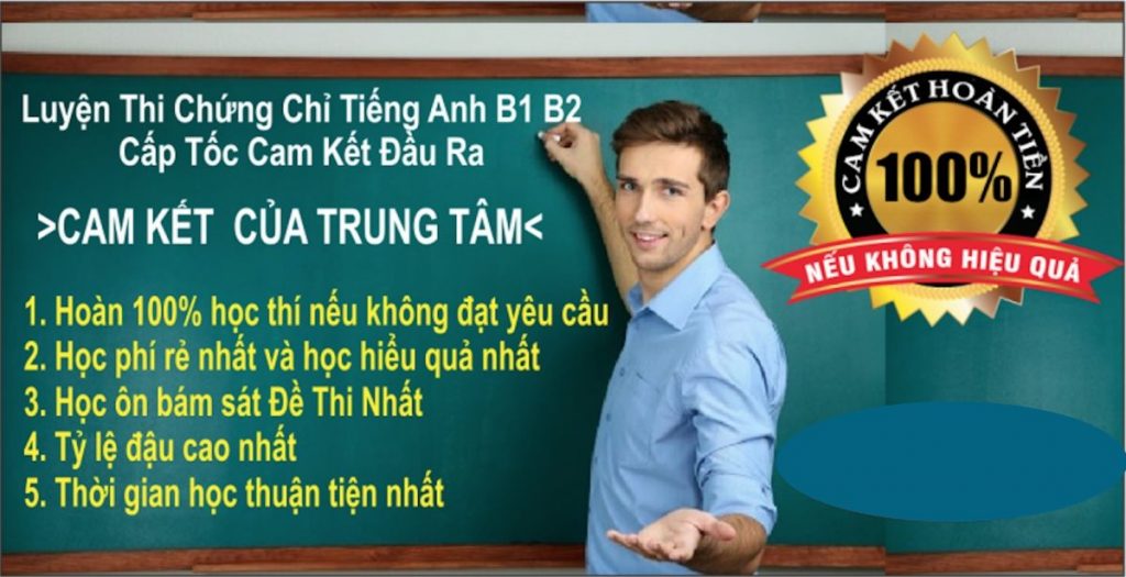 Trung tâm luyện thi tiếng anh A2 B1 B2