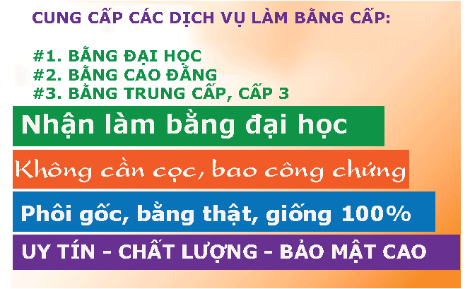 Làm bằng cấp giá rẻ nhất