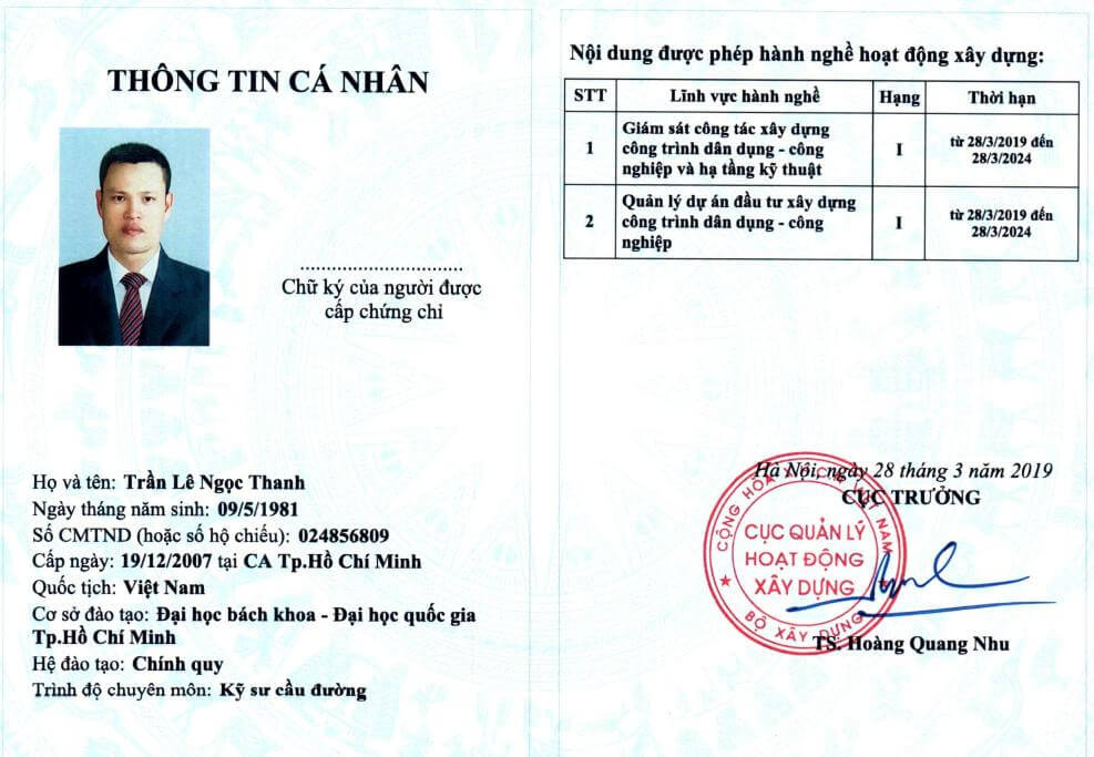 Làm chứng chỉ giám sát xây dựng