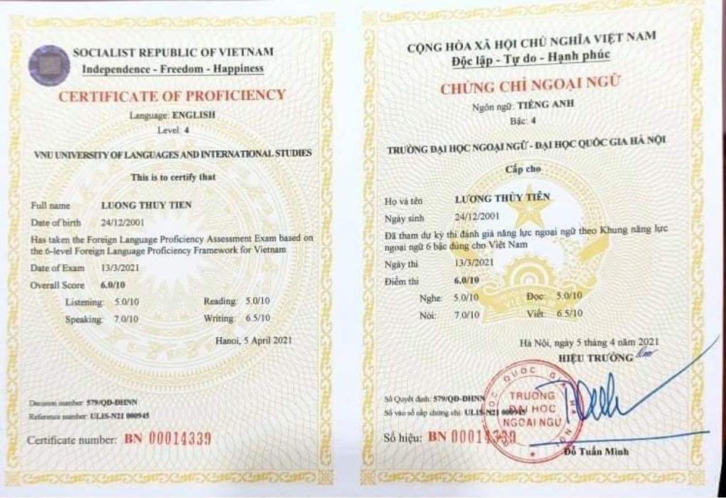 Làm bằng cấp 3 tại Hà Nội