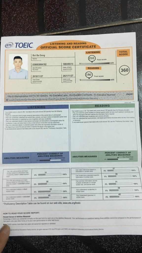 Làm chứng chỉ TOEIC ở đâu
