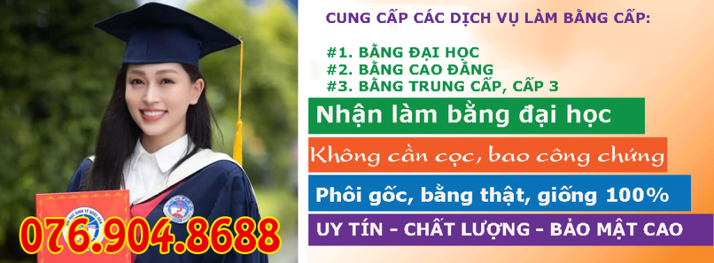 Dịch vụ làm bằng cấp 3 giá rẻ